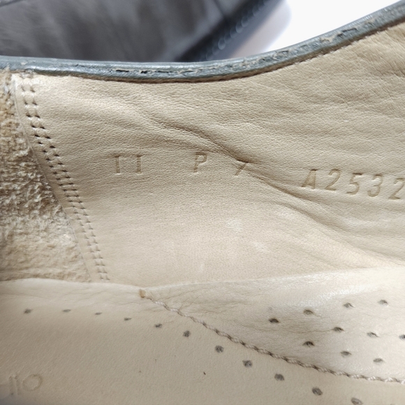 Belvedere Mens Ostrich Shoes Size 11 M Grey Exotic - Picture 6 of 8